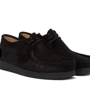 Tower London Women’s Black Leather Suede Apache Lace Up Shoes Size 44